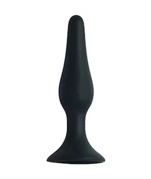 Share Satisfaction Small Silicone Butt Plug - Black - Small — image 5 of 8