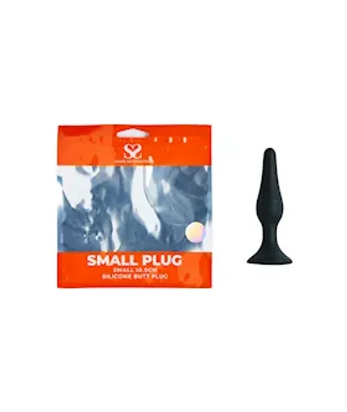 Share Satisfaction Small Silicone Butt Plug - Black - Small — image 6 of 8