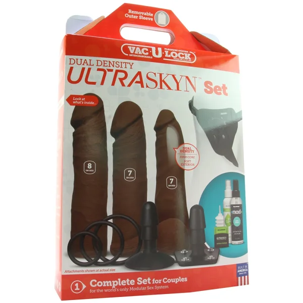 Vac-u-lock - Dual Density Ultraskyn Set Chocolate