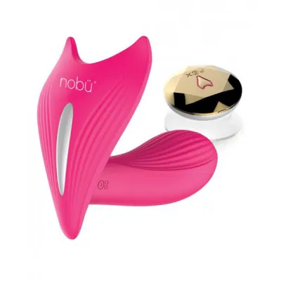Nobu Tang Wireless Vibe with Clitoral Stimulator Pink