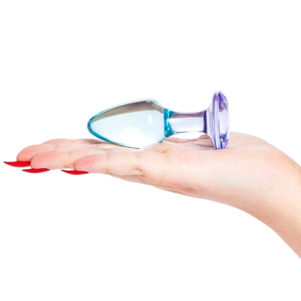 Bondara Precious Gem Blue Acrylic Butt Plug - 3.7 or 4.3 Inch