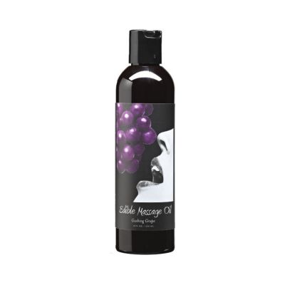 Earthly Body Edible Massage Oil Grape 8oz
