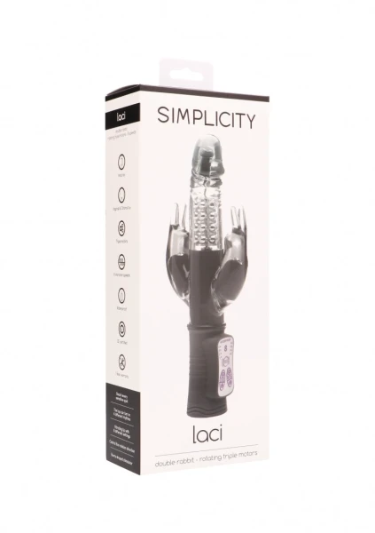 LACI double rabbit - rotating triple motors - Black
