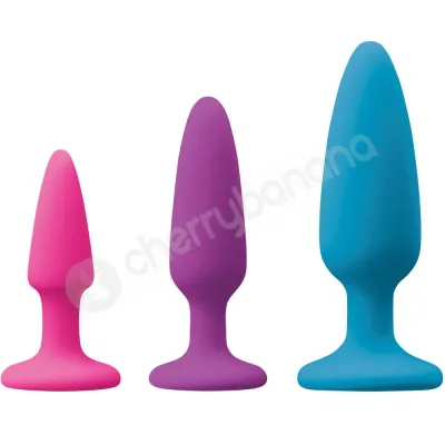 Colours Pleasures Anal Trainer Butt Plug 3 Piece Kit