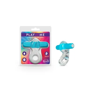 Blush Play with Me Delight Vibrating C Ring Blue