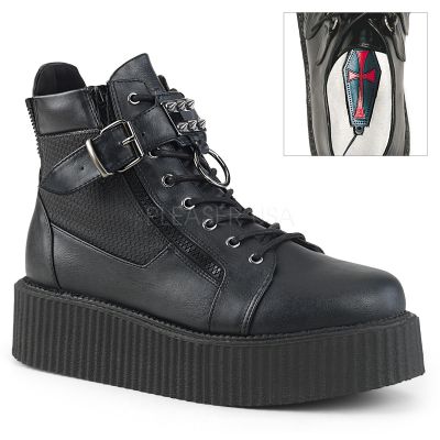 2 inches PF Oxford Creeper Bootie Inner Outer Side Zip