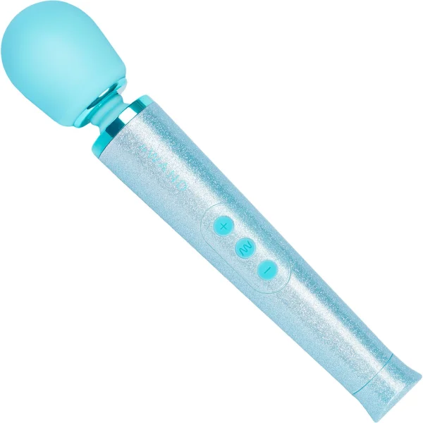 Le Wand 'All that Glimmers' Small Wand Vibrator - Blue