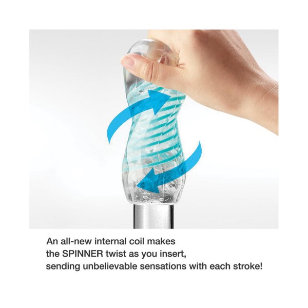 Tenga Spinner Spiral Motion 5.1" Masturbator - Shell Texture