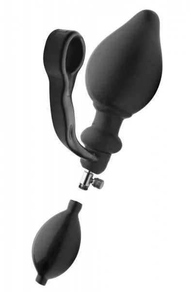 Exxpander Inflatable Plug with Cock Ring Black — image 5 of 6