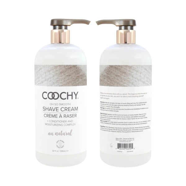 Coochy Shave Cream Au Natural 32 Oz.