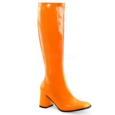 3 inches Heel Knee High Boot Full Inner Side Zipper