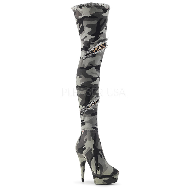 6 inches Heel, 1 3/4 inches PF Thigh High Boot, Side Zip — image 5 of 8