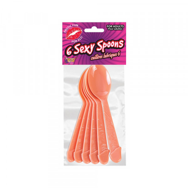 Sexy Spoon with Pecker Handles 6 Pack