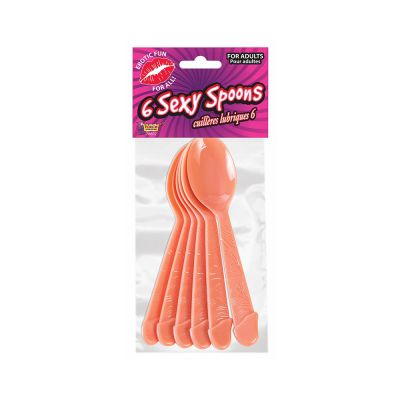Sexy Spoon with Pecker Handles 6 Pack