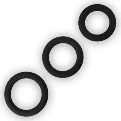 Lovetoy Power Plus Soft Silicone Snug Cock Rings Trio Set
