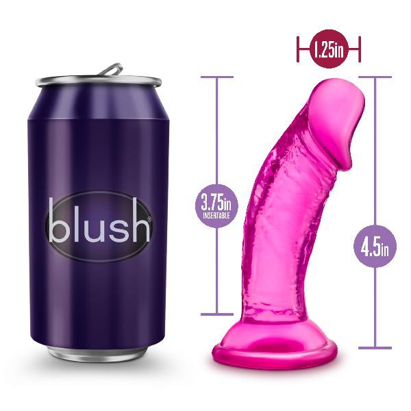 B Yours Sweet N Small Dildo with Suction Cup 4in Pink — image 6 of 8