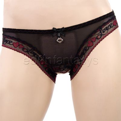 Love crotchless panty