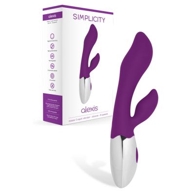 Simplicity 7 9 USB Rechargeable Classic Silicone G Spot Rabbit Vibrator