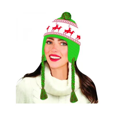 Reindeer Games Hat Red Green O S