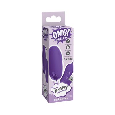 Omg Bullets Happy Vibrating Bullet Purple