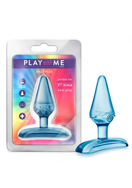Blush Play With Me Hard Candy Anal Toy - Blue