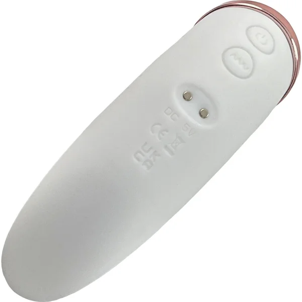 Happy Moon Rechargeable Pleasure Air Clitoral Stimulator With G-Spot Vibrator - Pink