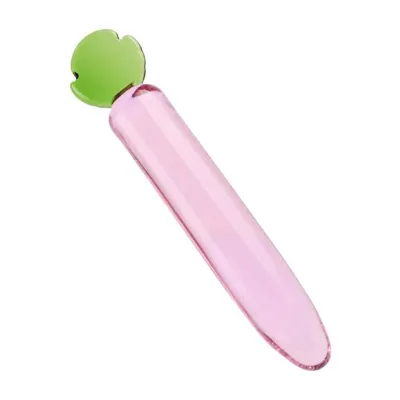Lucent Carrot Glass Massager