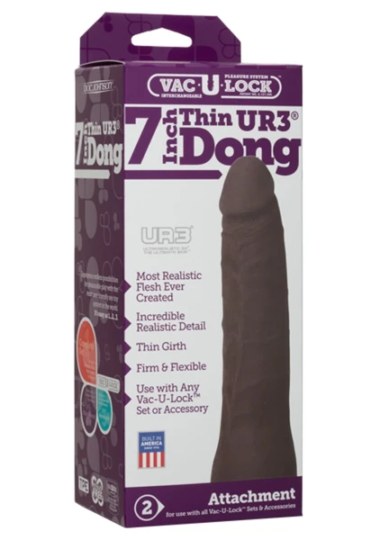 Vac-U-Lock 7 inch Ultraskyn UR3 Dong - White