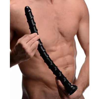 Hosed 18 Inches Swirl Anal Snake Black