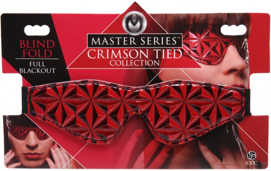 Red Full Blackout Blindfold