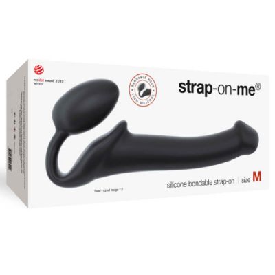 Strap on Me Semi Realistic Bendable Strap On Black Medium