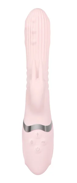 Eve's Thrusting Rabbit With Orgasmic Beads Orgasmic Beads - Pink