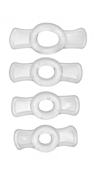Endurance Clear 4 Ring Penis Set