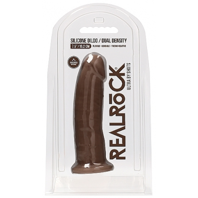 Silicone Dildo Without Balls 19 x 2cm Brown