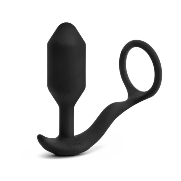 B-vibe Vibrating Snug & Tug M Black — image 5 of 7