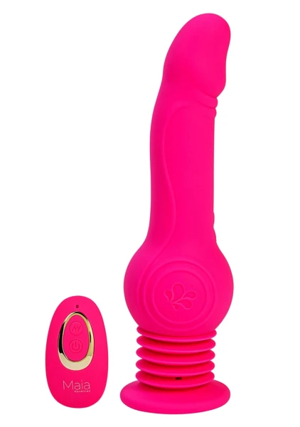 Velvet Hammer - Thrusting Plug Vibrator with Remote Control