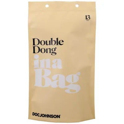 Double Dong In A Bag 13 Inch Clear