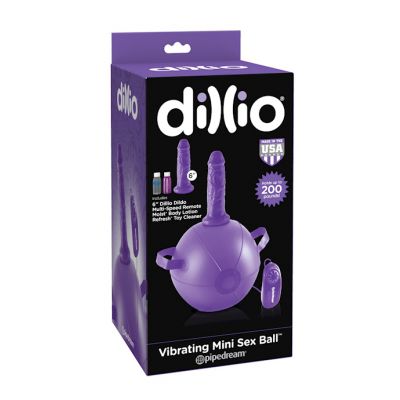 Dillio Purple Vibrating Mini Sex Ball Purple
