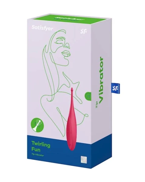 Satisfyer Twirling Fun  - Red - 7 Inch