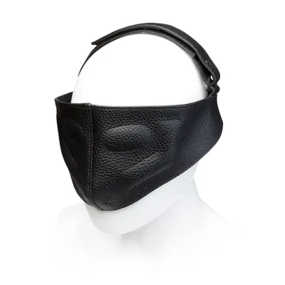 Leather Blinding Mask Black