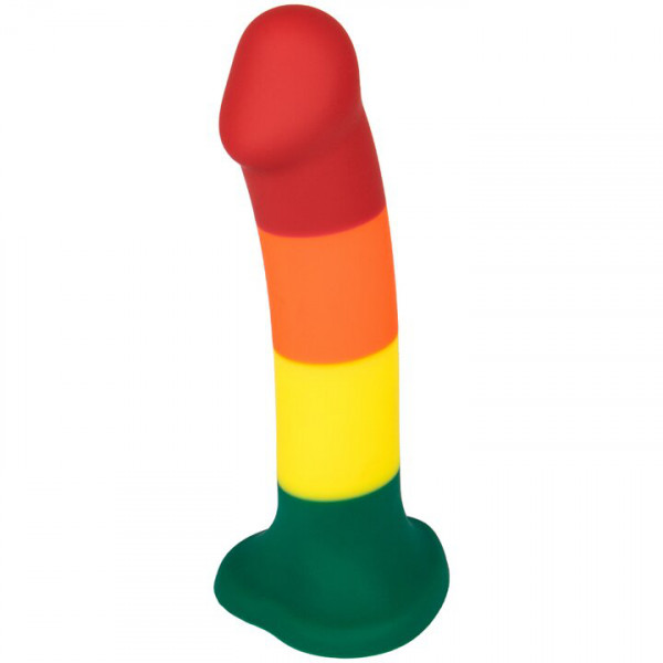 Bondara Pride Love Sucks Rainbow G-Spot Dildo – 6.4 or 7.7 Inch
