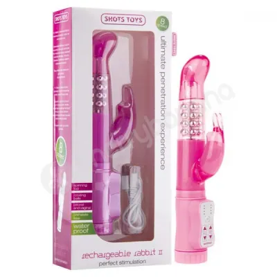 Shots Toys Pink Rechargeable Rabbit Vibrator
