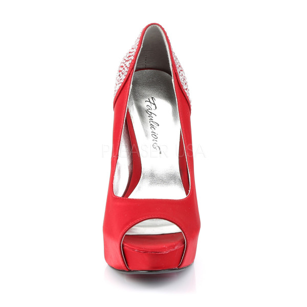 5 inches Heel, 1 inches PF Peep Toe Pump w/RS on Heel — image 6 of 8