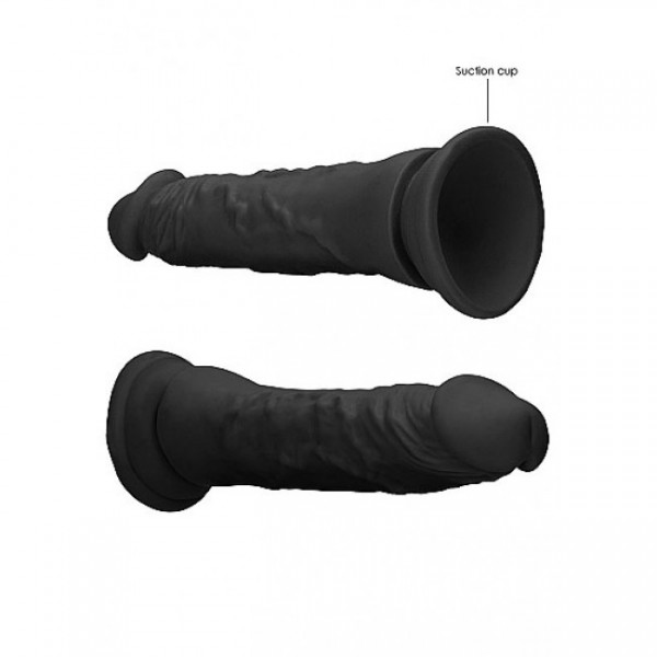 REALROCK 7 Inch Realistic Dildo - Black — image 3 of 5