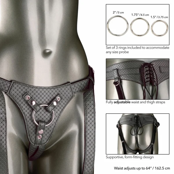 Her Royal Harness The Regal Queen in Pewter