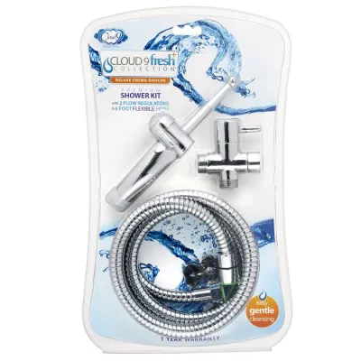 Cloud 9 Fresh Premium Shower Enema Kit with 6 inch Hose