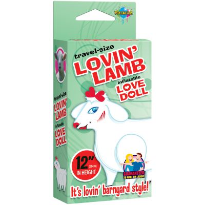 Travel size Lovin Lamb Miniature Inflatable Sheep Doll