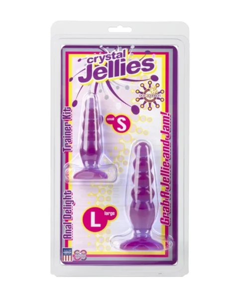 Crystal Jellies Anal Delight Trainer Kit - Purple