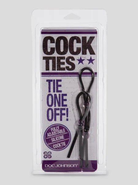 Doc Johnson Adjustable Silicone Cock Ring Set (2 Count)