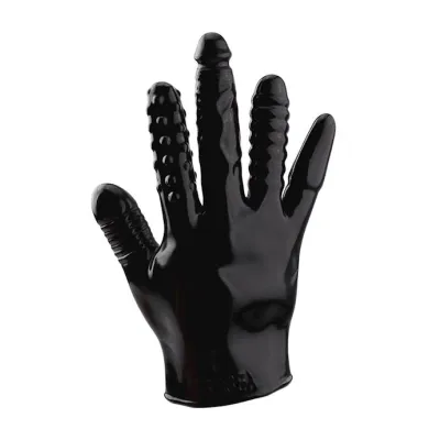 Textured Dildo Glove 9 1 Inch
